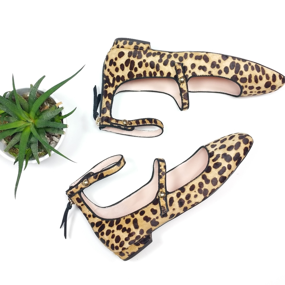 • j crew •  leopard ballet flat